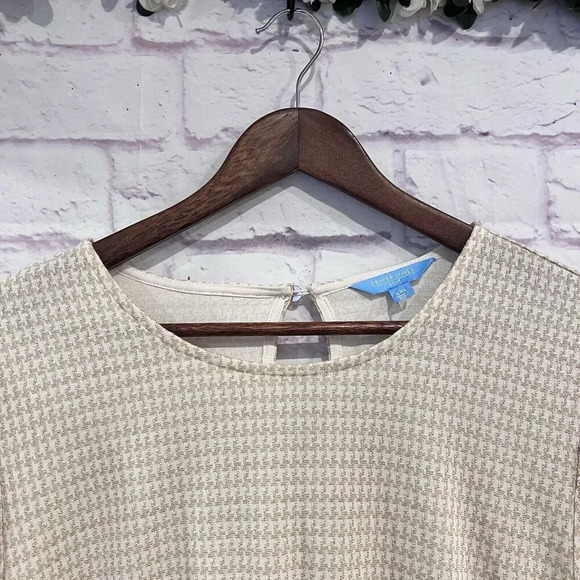 Draper James RSVP Size XXL Puffed Sleeve Tiered Dress Gold Cream Plus Size Midi - Picture 4 of 13